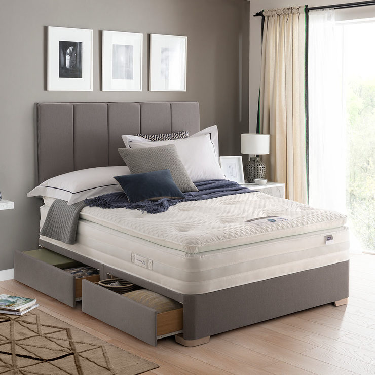 Silentnight Brescia Grey Fabric Headboard, Single Costco UK