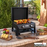 Nexgrill Fortress 2 Burner 4-in-1 BBQ Grill & Pizza Oven + Griddle + Grill Plate + Cover