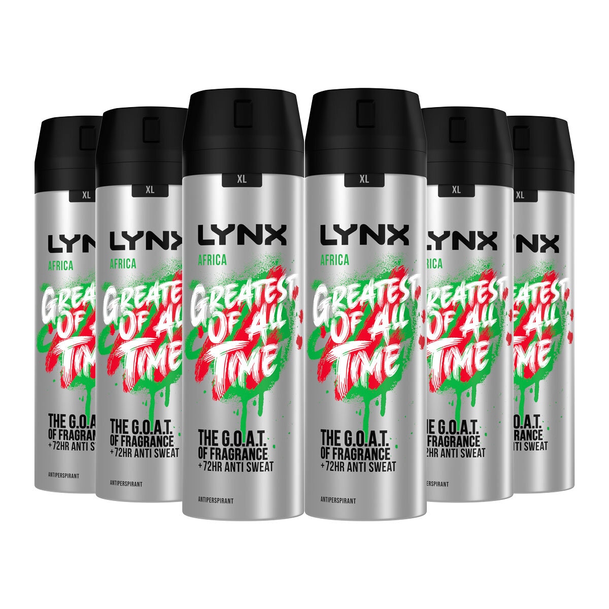 Lynx Anti-Perspirant Africa, 6 x 200ml