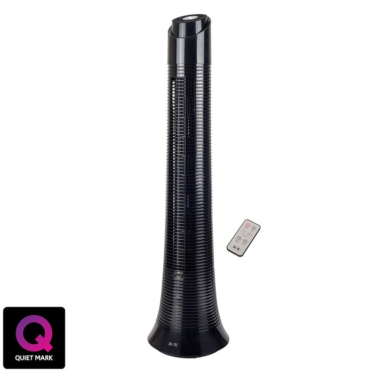 NSA Column Fan With Remote Control,Black TFDC60RC/bk Costco UK
