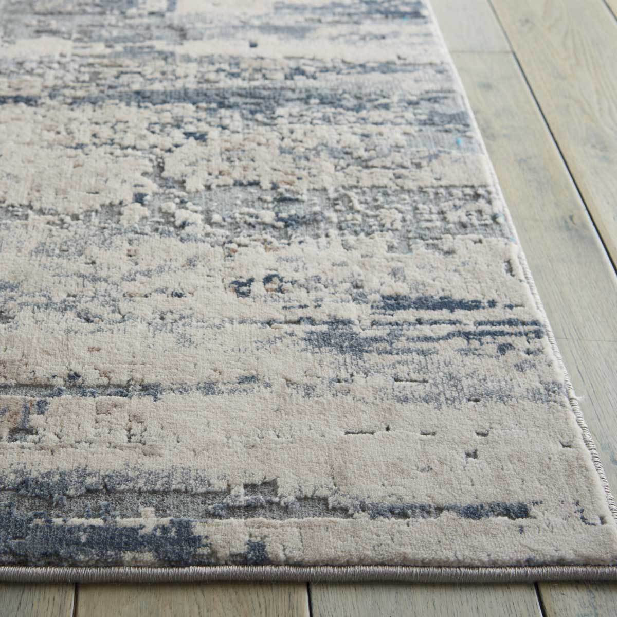 Rustic Textures Rustic Beige & Grey Rug in 3 Sizes