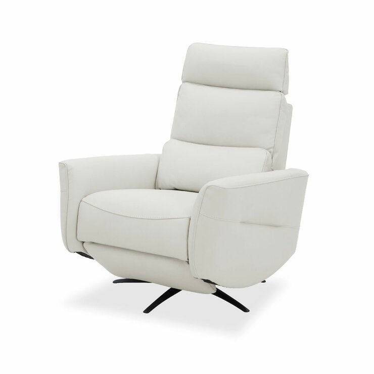 Aiden & Ivy Elton Cream Leather Manual Reclining Chair Aiden & Ivy Elton Cream Leather Manual Reclining Chair