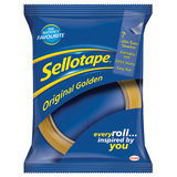 Sellotape Original Golden Non-Static (24mm x 66m) Tape Roll - Pack of 24