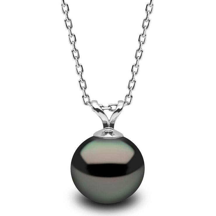 10 5 11mm Tahitian Black Pearl Pendant 18ct White Gold Costco Uk - Black Pearl Pendant Necklace White Gold 10 5 11mm Tahitian Black Pearl Pendant 18ct White Gold Costco Uk - Black Pearl Pendant Necklace White Gold
