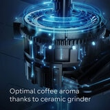 Siemens EQ700 Bean to Cup Coffee Machine, TQ717GB3 cermanic grinder