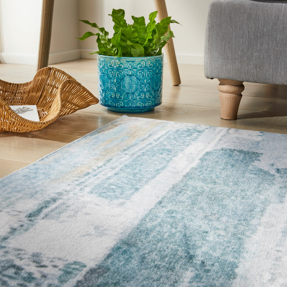 Concept Looms Liberty Sky Washable Rug, in 3 Sizes Concept Looms Liberty Sky Washable Rug, in 3 Sizes