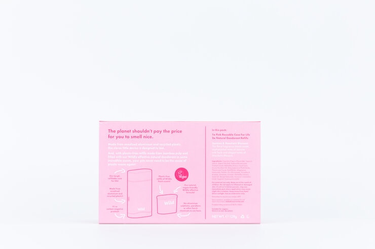Wild Pink Case and Jasmine & Mandarin Blossom Deodorant Refills Starter Combo Pack Wild Pink Case and Jasmine & Mandarin Blossom Deodorant Refills Starter Combo Pack