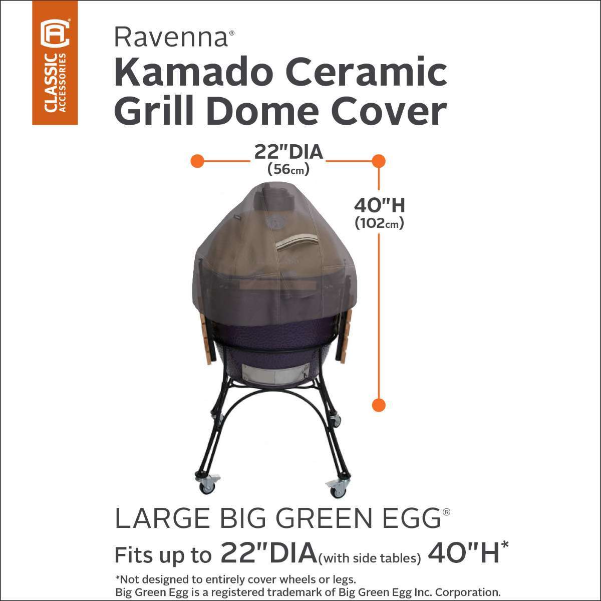 Classic Accessories Ravenna Ceramic Kamado Barbecue Dome Cover Costco UK