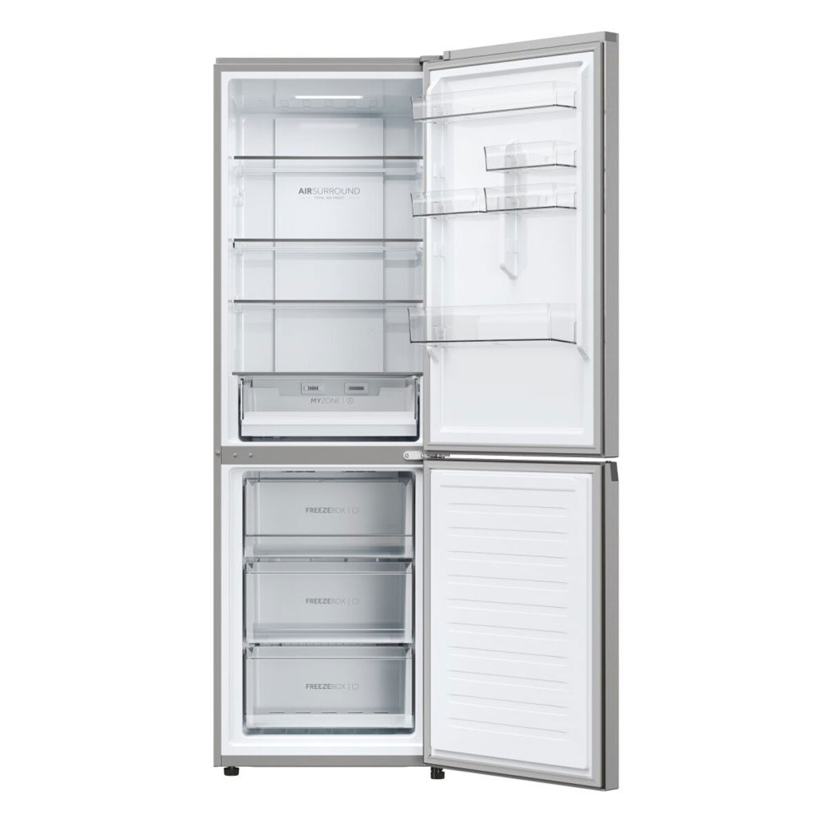 Haier HDPW3618DNPK Fridge Freezer, D Rated in Inox