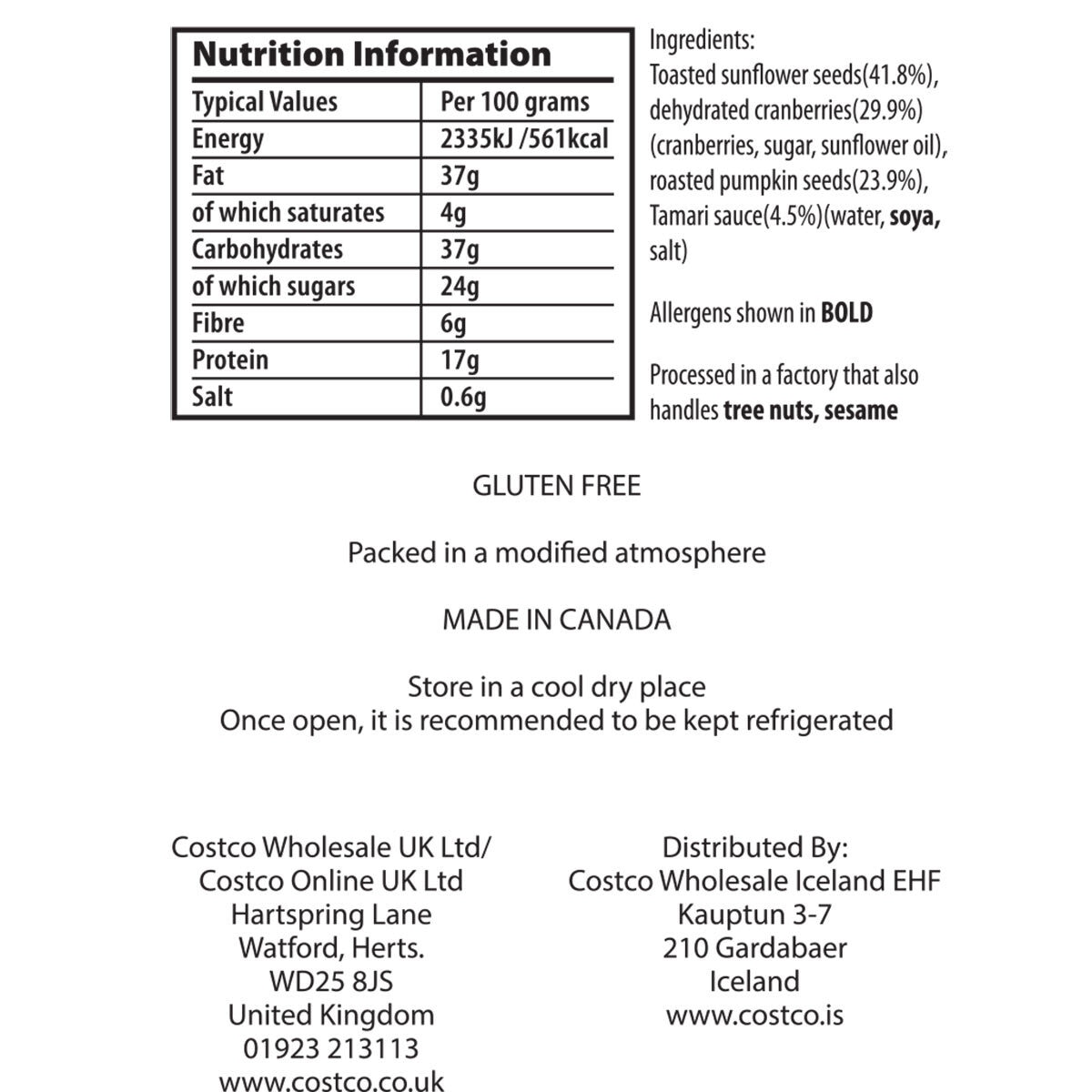 Nutritional Information