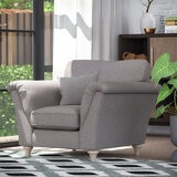 Merchant Grey Fabric Armchair