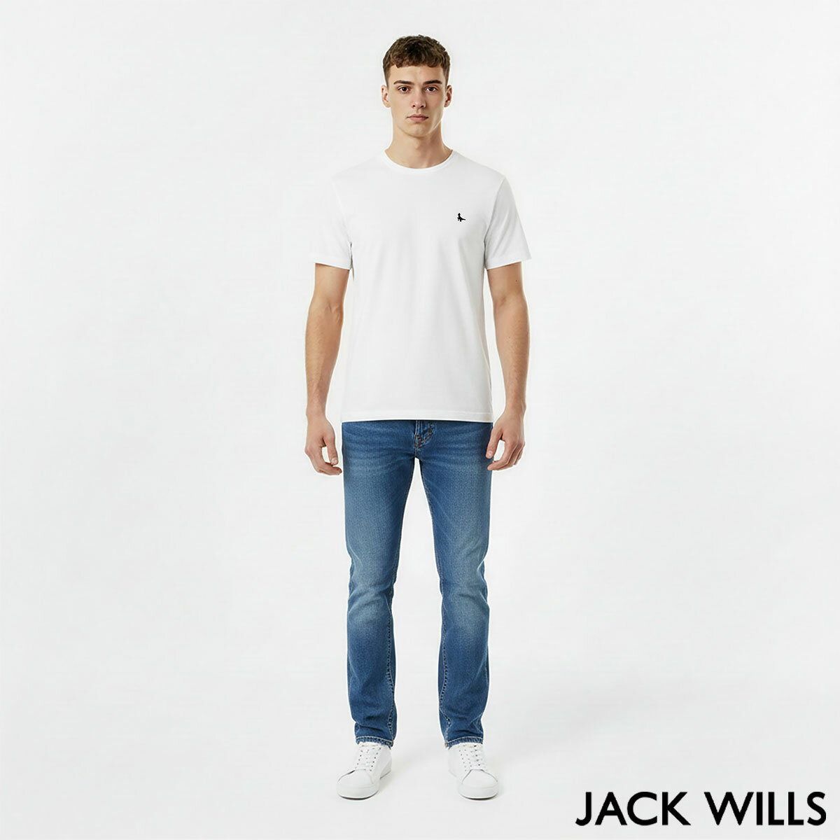 Jack Wills Men's Icon Tee in White Jack Wills Men's Icon Tee in White
