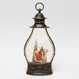 Holiday Scene Lantern in Santa design cut out image