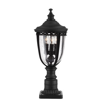 Feiss English Bridle 3 Light Exterior Pedestal Lantern