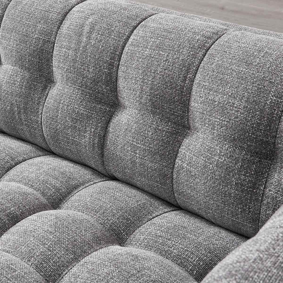 Isla Grey Fabric Large 2 Seater Sofa