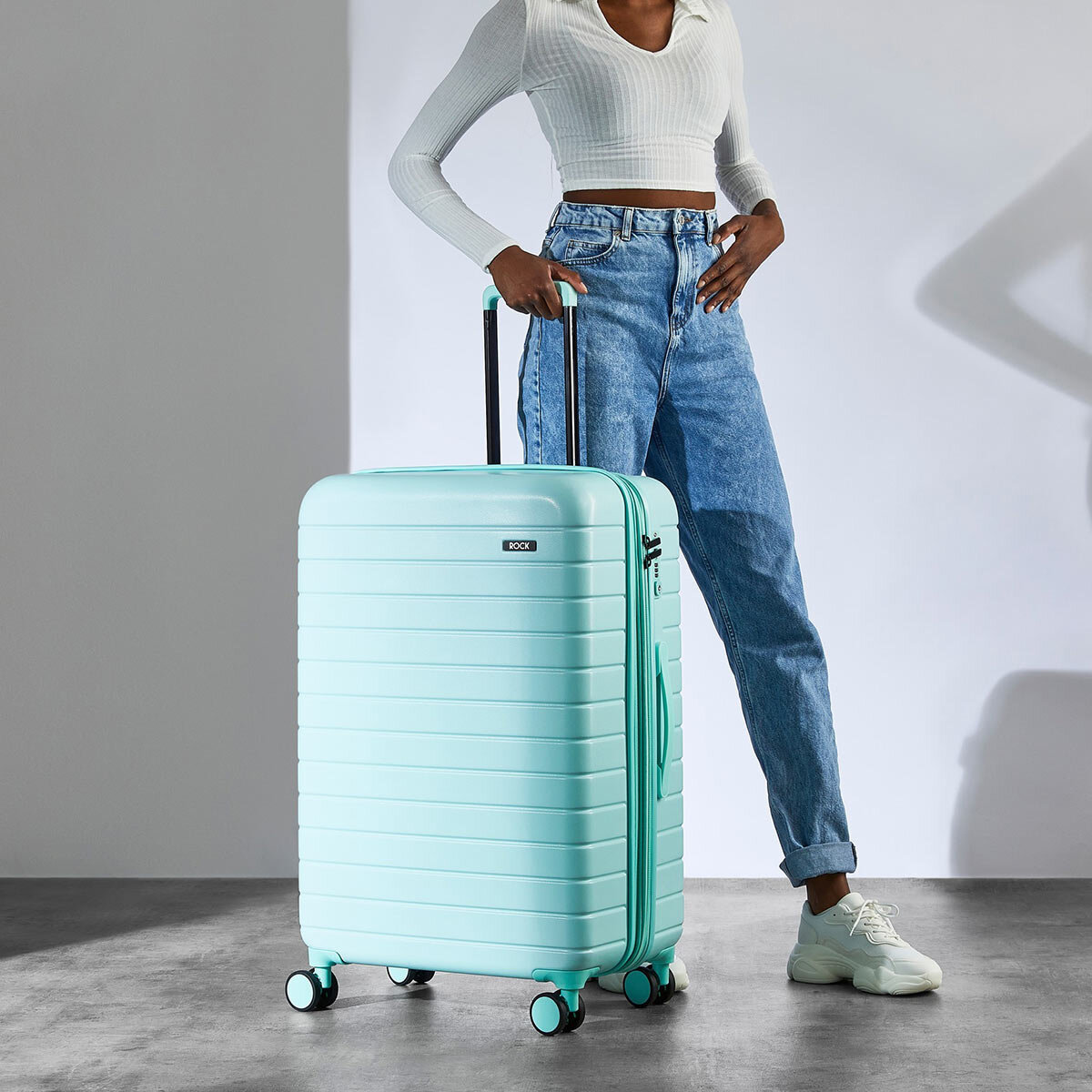 Image for Rock Novo 4PC Luggage Set in Pastel Green