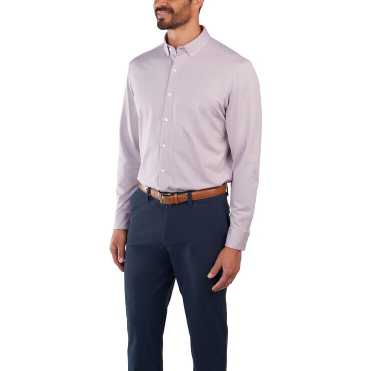 Kirkland Signature Men's Knit Dress Shirt