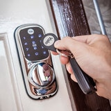 yale keyless doorlock chrome