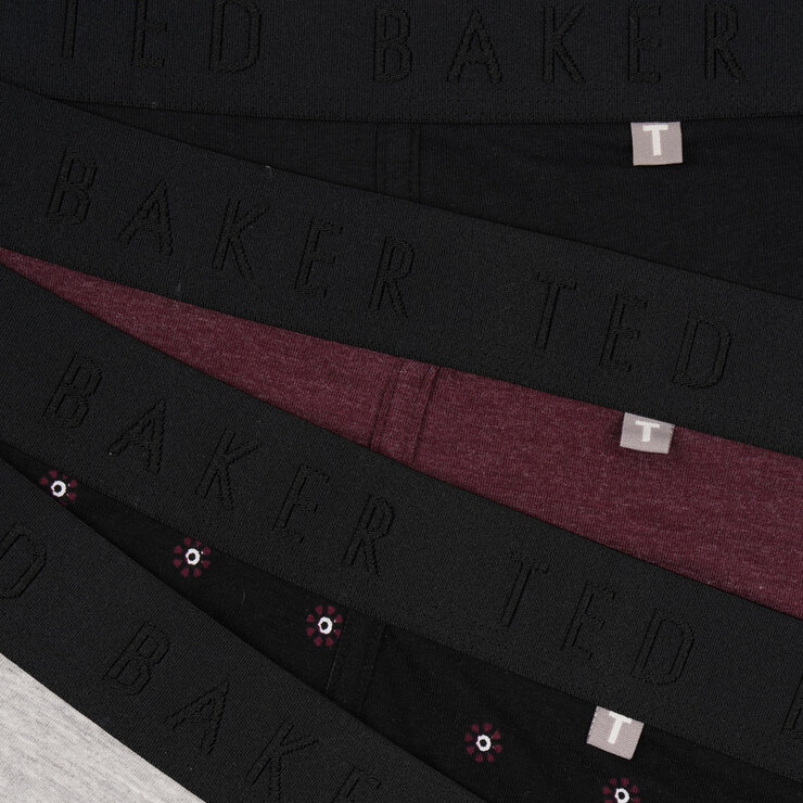 Ted Baker Men's Boxers, 4 Pack in Black