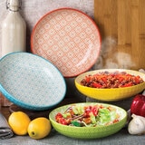 Signature Stoneware 4 Piece Serving Bowls Set