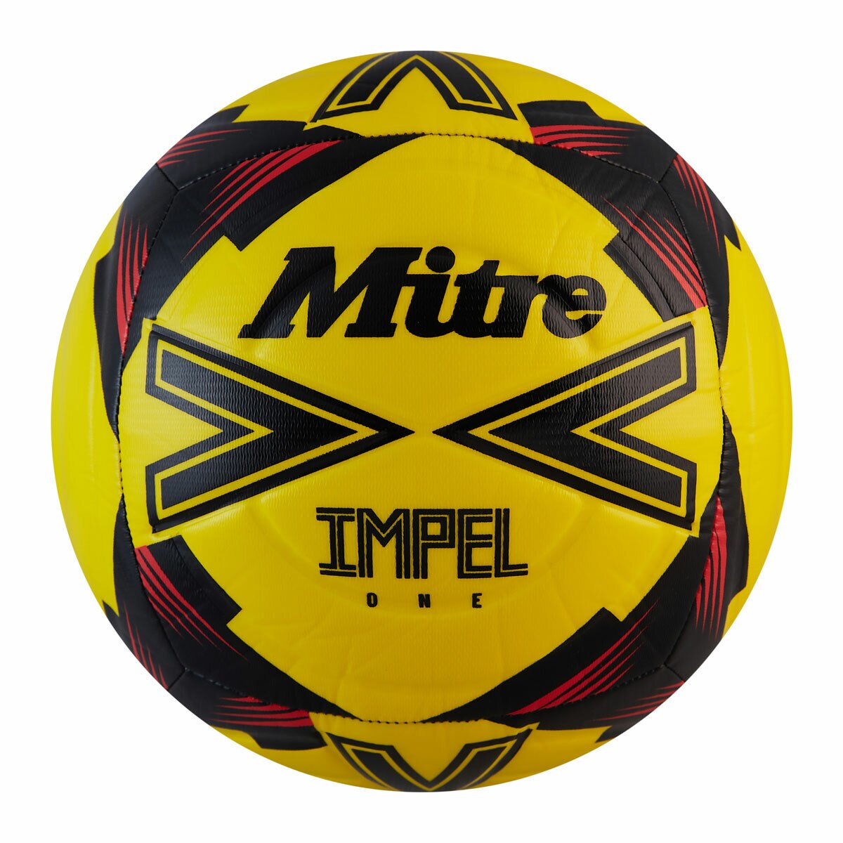 Studio image of the Mitre Revolve Football Size 5 in Black