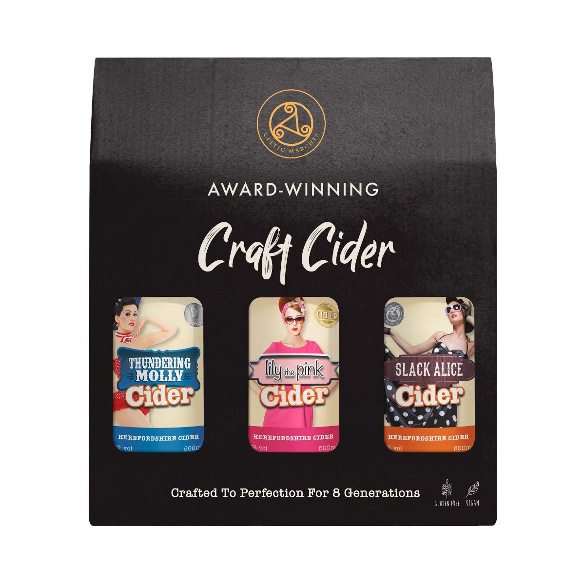 Celtic Marches Apple Cider 3 x 500ml x 3 Gift Packs