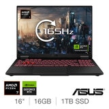 ASUS TUF A16, AMD Ryzen 7, 16GB RAM, 1TB SSD, NVIDIA GeForce RTX 5060, 16" Gaming Laptop, FA608UM-RV010W
