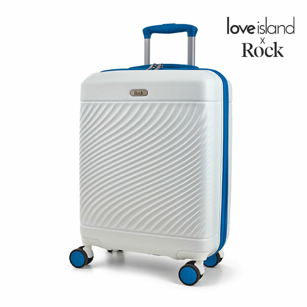 ROCK Love Island Cabin Suitcase White / Blue ROCK Love Island Cabin Suitcase White / Blue
