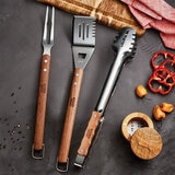 Lifestyle image of all 3 bbq untensils