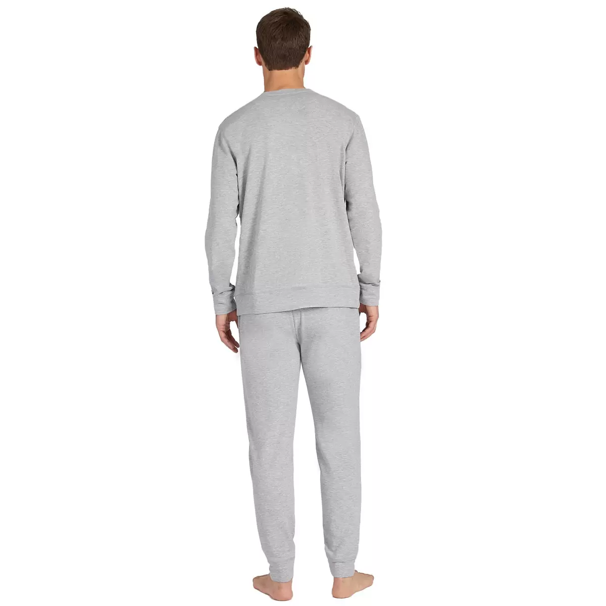 32 Degrees Men's Ultra Stretch Cotton Lounge Set in Grey