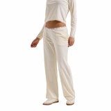 Juicy Couture Ladies 2 Piece Waffle Lounge Set in Cream