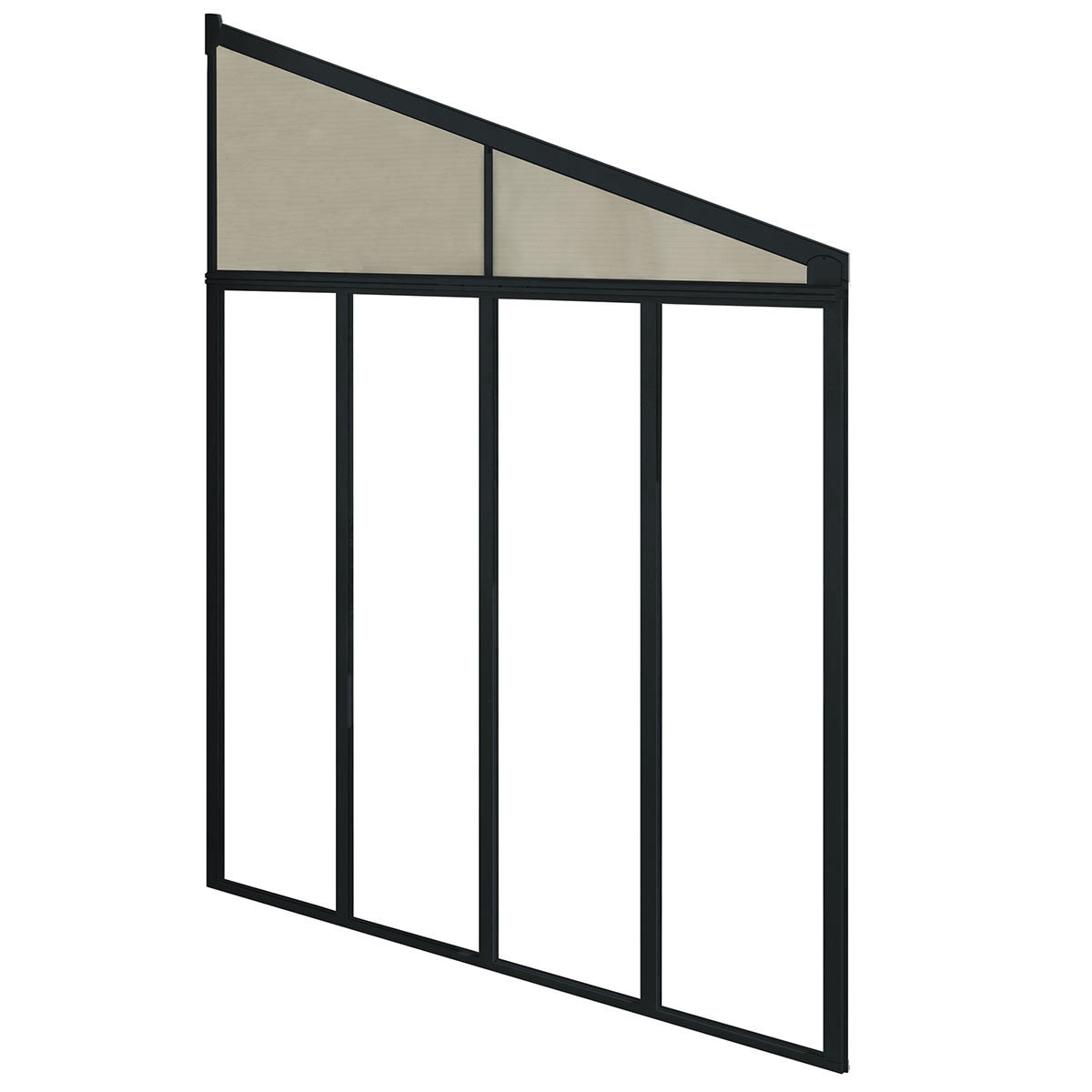 Palram Canopia Feria 3 SideWall Patio Cover, Grey