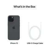 Buy Apple iPhone 15 128GB Sim Free Mobile Phone in Black, MTP03ZD/A