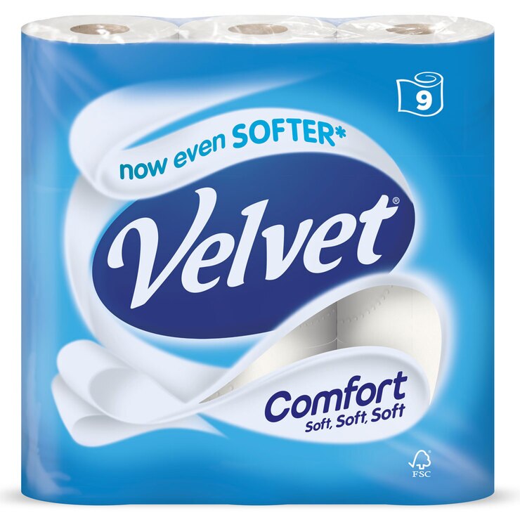 Velvet Comfort 2Ply Toilet Tissue, 45 Rolls Costco UK