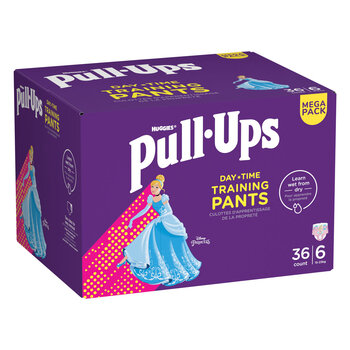 Huggies Pull-Ups Day Time Girl Training Pants Size 6, 36 Pack