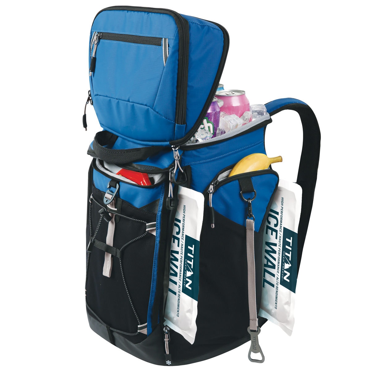 Titan Deep Freeze® 26 Can Backpack Cooler in Blue