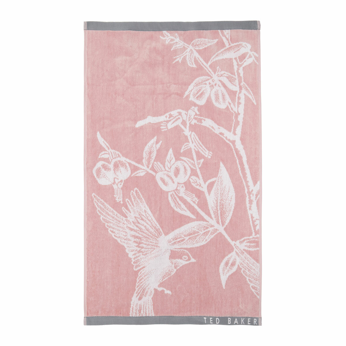 Ted Baker Pink Botanical Birds Bath & Hand Towel Bundle