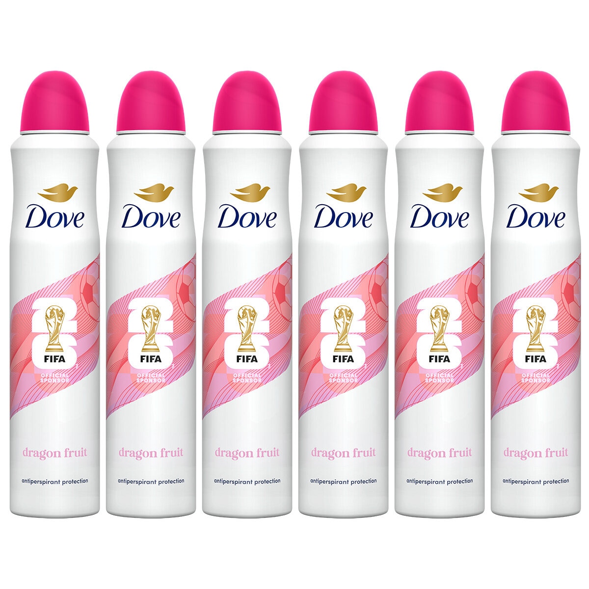 Dove Advanced Care Dragon Fruit Anti-Perspirant, 6 x 200ml Dove Advanced Care Dragon Fruit Anti-Perspirant, 6 x 200ml