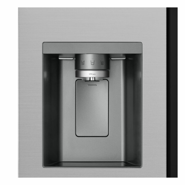 LG GSXE81PYBD Side by Side Fridge Freezer with InstaView, D Rated in Silver