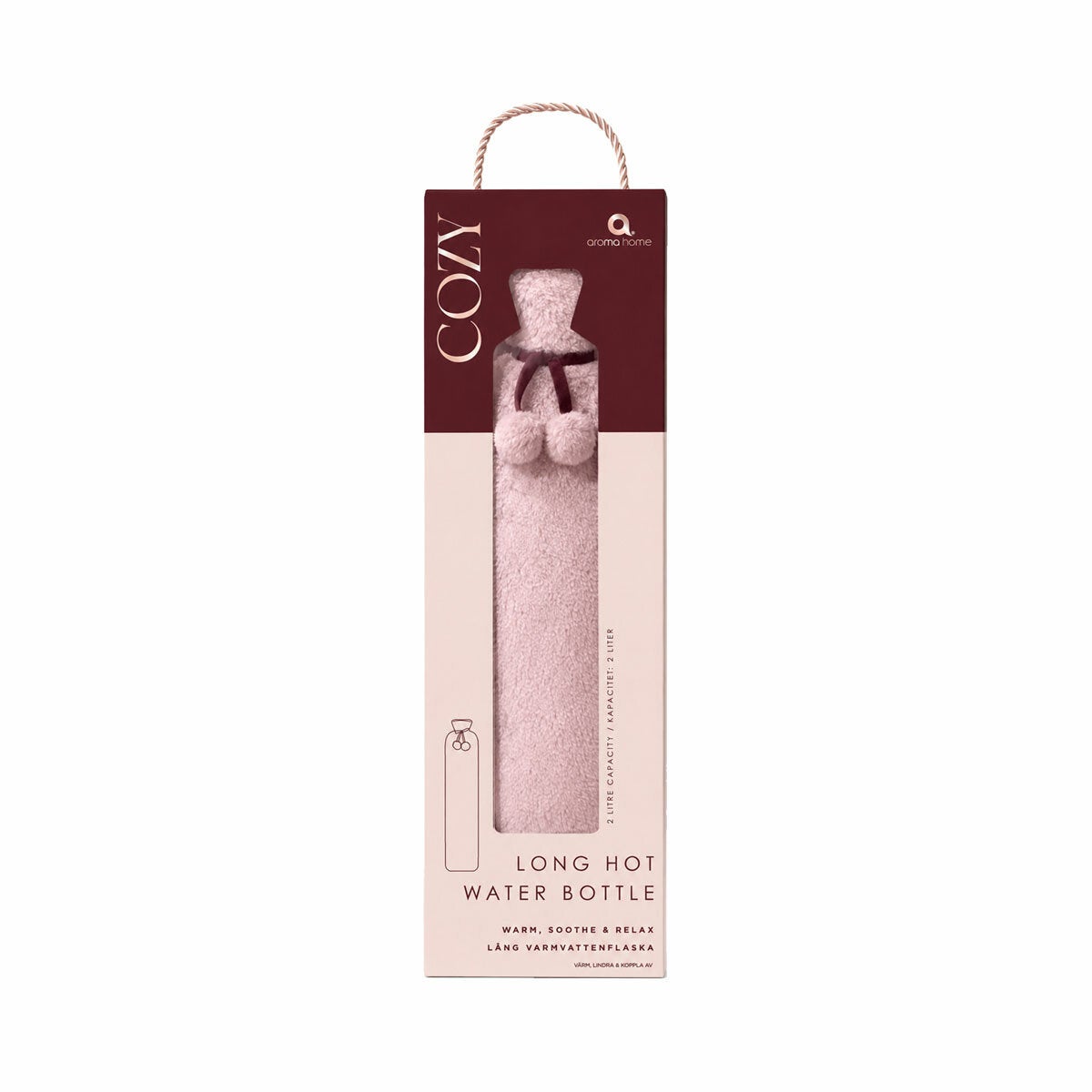 Aroma Home Long Hot Water Bottle in 2 Colours Aroma Home Long Hot Water Bottle in 2 Colours