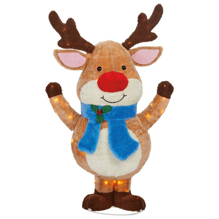 Buy 4pc Snowman, Santa, Moose, Penguin Close up Image at costco.co.uk