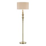 Madrid Floor Lamp Antique Brass With Shade