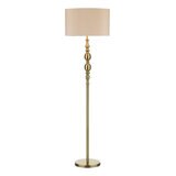 Madrid Floor Lamp Antique Brass With Shade