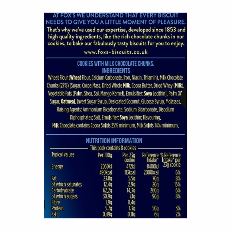 Fox's Fabulous Cookies Assortment, 8 x 180g