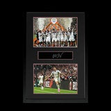 Morgan Rogers Signed Aston Villa Europe League Plaque Iconic Frame in 2 Options: White or Black