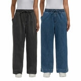 Teddi Rose Wide Leg Denim Pull on Pant