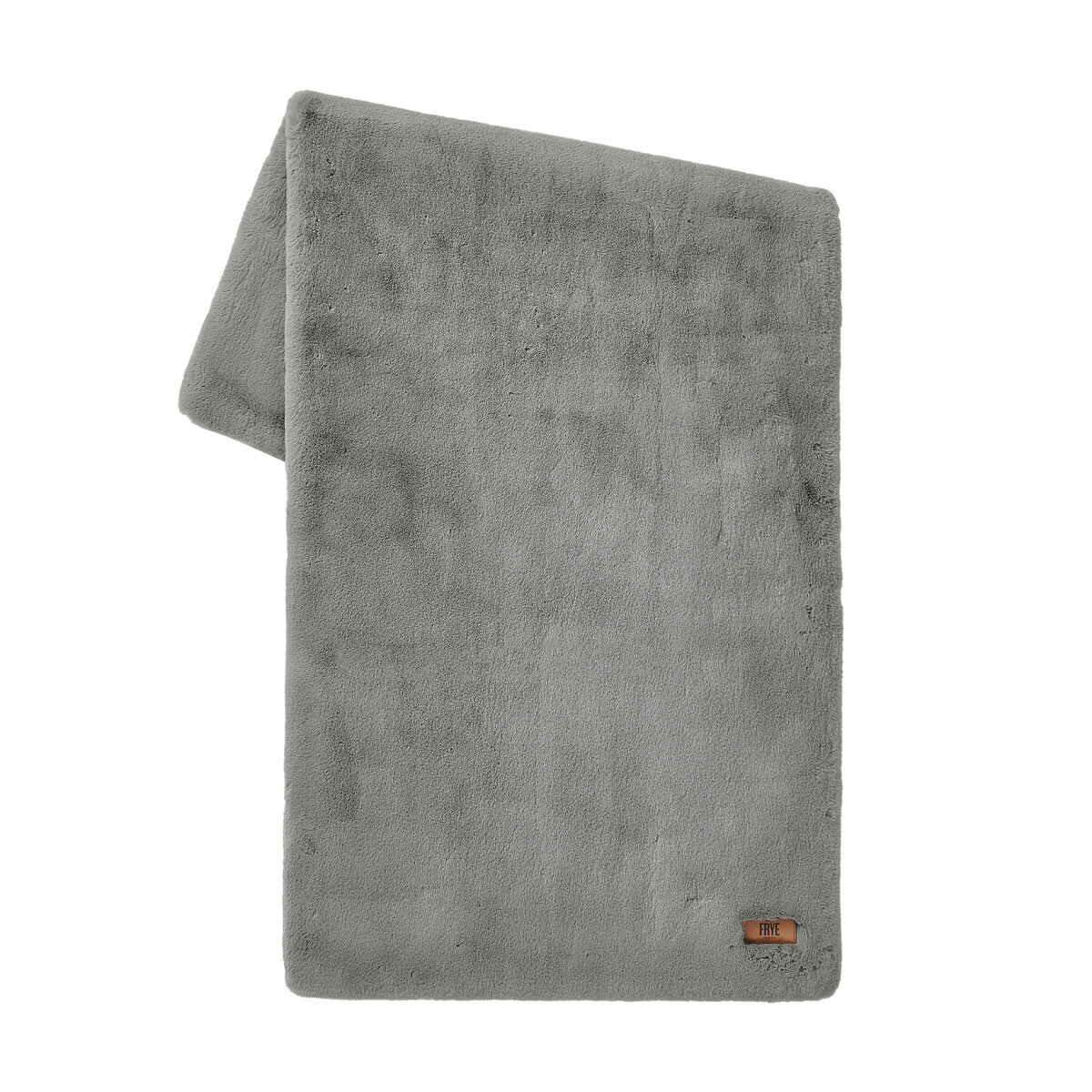 FRYE Luxe Faux Fur Throw in Grey, 152 x 177 cm