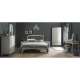 Bentley Designs Whitby Scandi Oak & Soft Grey Bed Frame in 2 Sizes