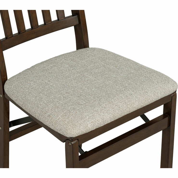 Stakmore Hardwood Upholstered Folding Chair