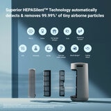 Lifestyle image of Blueair T20i ComfortPure™ 3-in-1 Air Purifier with HEPASilent Technology Lifestyle image of Blueair T20i ComfortPure™ 3-in-1 Air Purifier with HEPASilent Technology